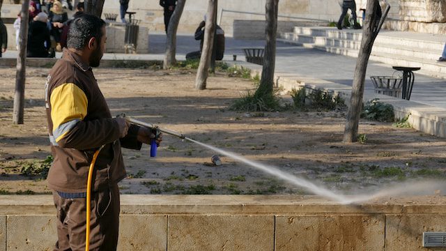 Pressure washing