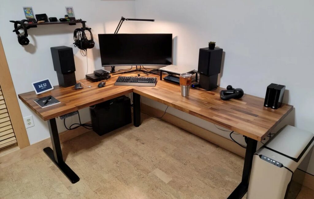 L shaped desk