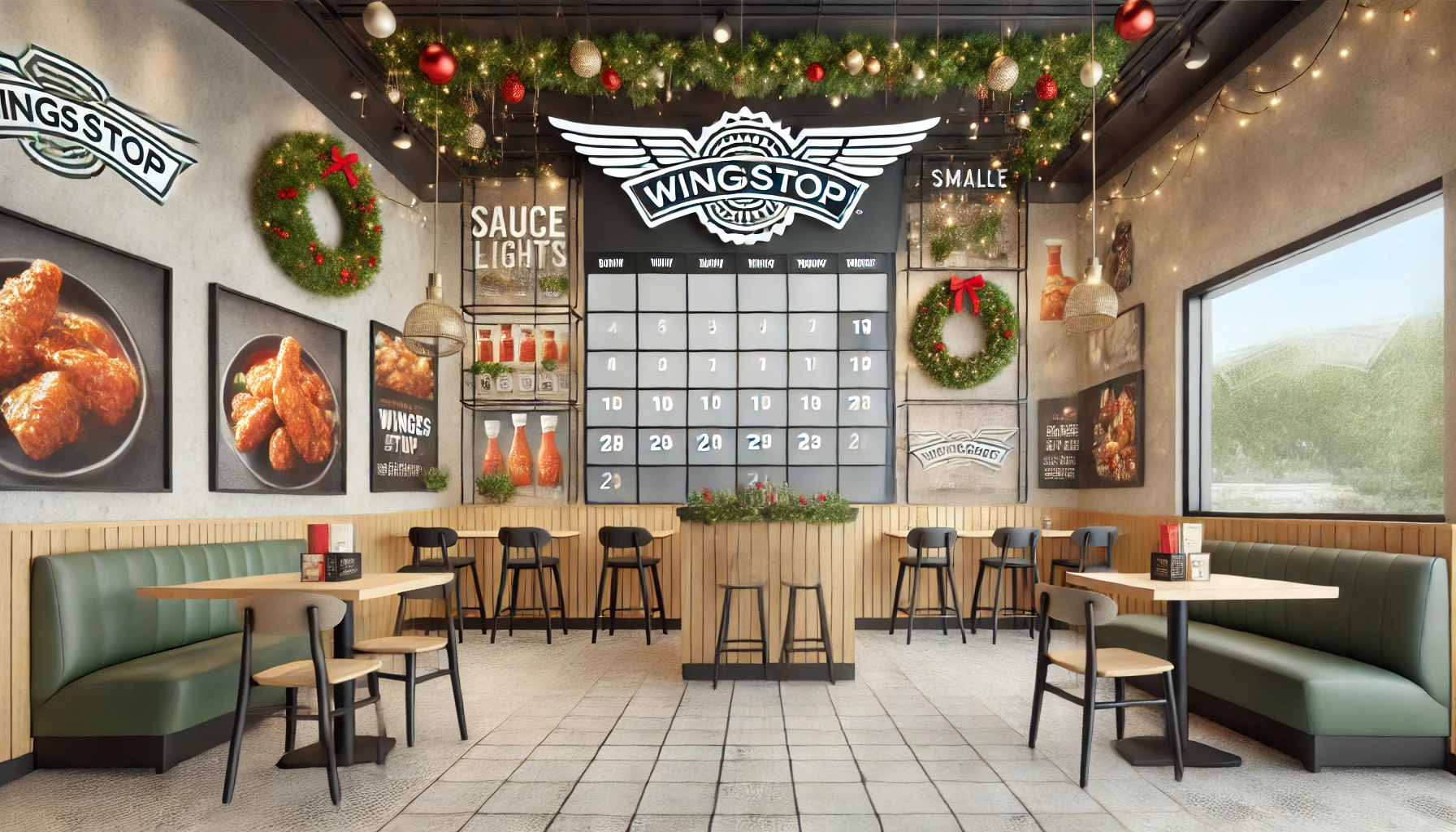 Wingstop Holiday Hours 2025 showing holiday dates and schedule
