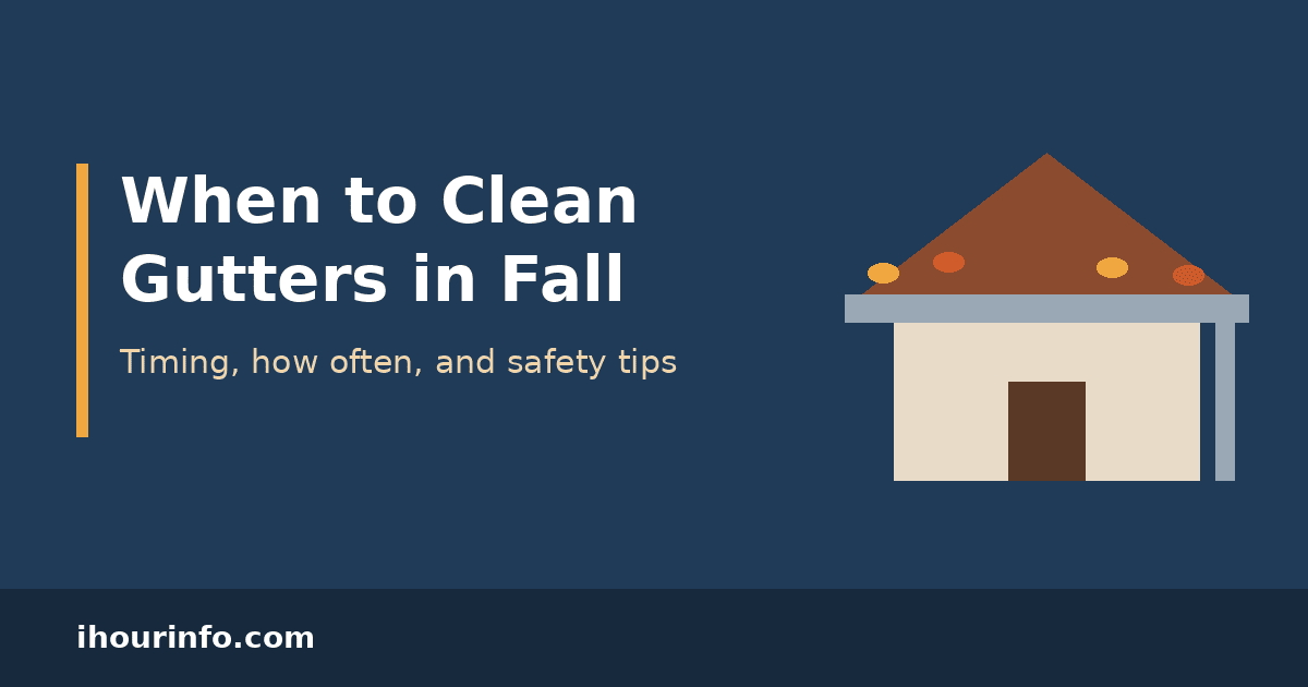 When to Clean Gutters in Fall (and How Often)
